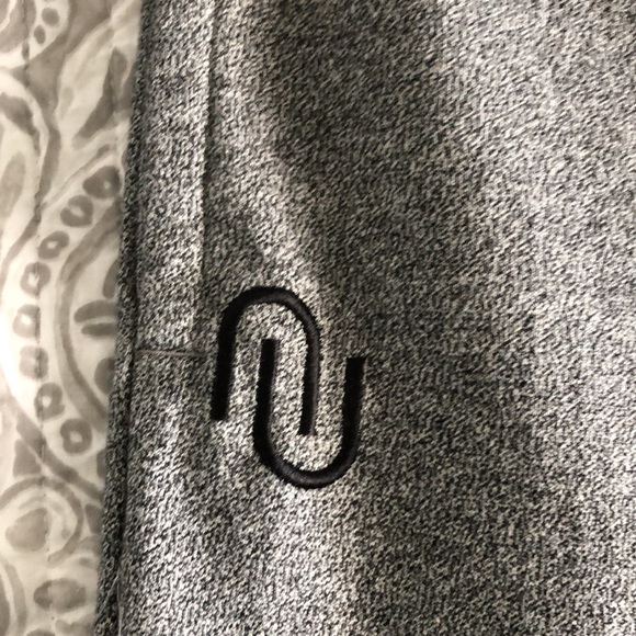 Numero Black Marled Jogging Pants with adjustable drawcord & elastic cuffs - Med - Picture 2 of 6